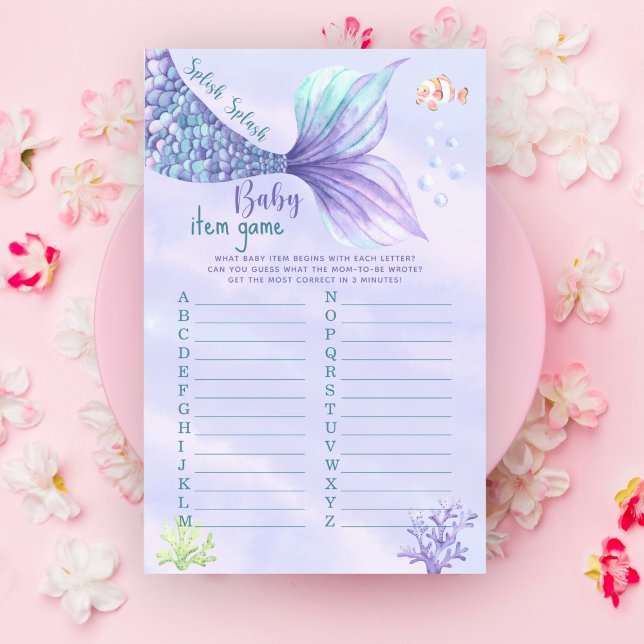 Mermaid Baby Dusche unter dem Meerwasser Baby Item (Von Creator hochgeladen)