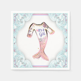 Mermaid Baby Duschpapier Napkins Serviette