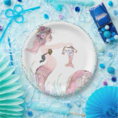 Mermaid Baby Duschpapier Teller (Party)