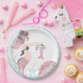 Mermaid Baby Duschpapier Teller (Party)