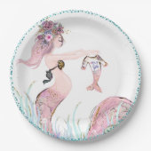 Mermaid Baby Duschpapier Teller (Vorderseite)