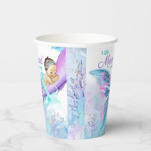 Mermaid Baby Duschpapierkästen Pappbecher (Rechts)