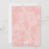 Mermaid Baby Duwer Coral und Aquamarin Einladung (Rückseite)