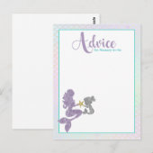 Mermaid Baby Shower Advisor für Mama Cards Postkarte (Vorne/Hinten)