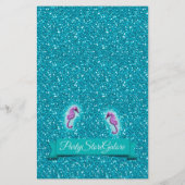 Mermaid Baby Shower Animal Match Game #136 Medium (Rückseite)