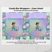 Mermaid Baby Shower Candy Bar Wrappers Flyer (Vorne)