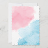 Mermaid Baby Shower Einladung (Rückseite)