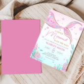 Mermaid Baby Shower Einladung