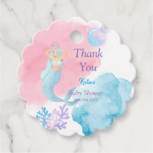 Mermaid Baby Shower Einladung