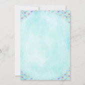 Mermaid Baby Shower Einladung Sprinkle (Rückseite)