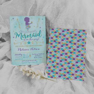 Mermaid Baby Shower Einladung Sprinkle