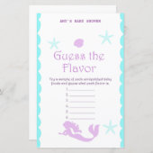 Mermaid Baby Shower Game (Vorne/Hinten)