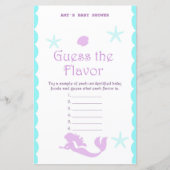 Mermaid Baby Shower Game (Vorderseite)