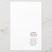 Mermaid Baby Shower Game (Rückseite)