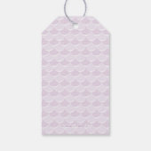 Mermaid Baby Shower Geschenk Tag Rosa Haar Light S Geschenkanhänger (Rückseite)