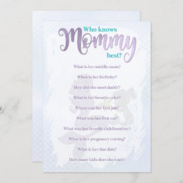 Mermaid Baby Shower kennt die besten Mama Karten