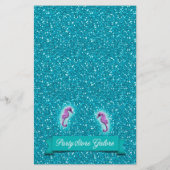 Mermaid Baby Shower Kinderzimmer Rhyme Game #135 Flyer (Hinten)