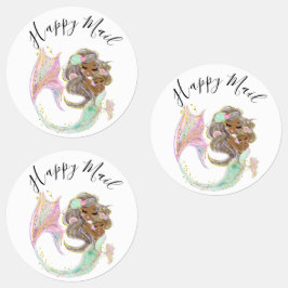 Mermaid Baby Shower nautisch Etiketten