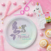 Mermaid Baby Showlavender Aquamarin Paper Teller (Party)