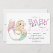 Mermaid Baby Showmutter zu sein Ankündigung (Vorderseite)