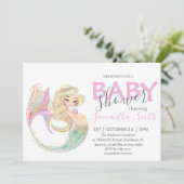 Mermaid Baby Showmutter zu sein Ankündigung (Stehend Vorderseite)