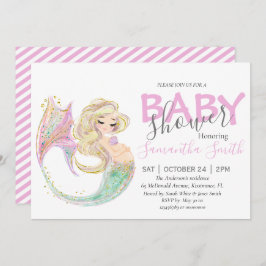 Mermaid Baby Showmutter zu sein Ankündigung