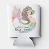 Mermaid Babydusche. Unter dem Meer. Glitzer Dosenkühler (Rückseite)