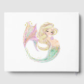 Mermaid Babydusche. Unter dem Meer. Glitzer Gästebuch (Rückseite)