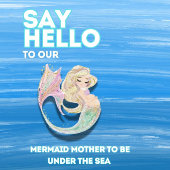 Mermaid Babydusche. Unter dem Meer. Glitzer Gästebuch