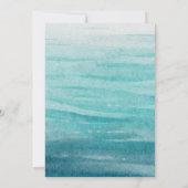 Mermaid Babydusche unter dem Meer Vielen Dank Einladung (Rückseite)