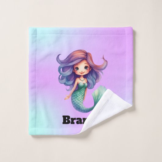 Mermaid Badhandtuch Set (Waschlappen)