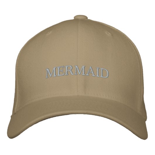 MERMAID Ball Cap Bestickte Baseballkappe (Vorderseite)