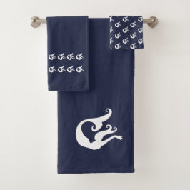 Mermaid Bath Navy Set
