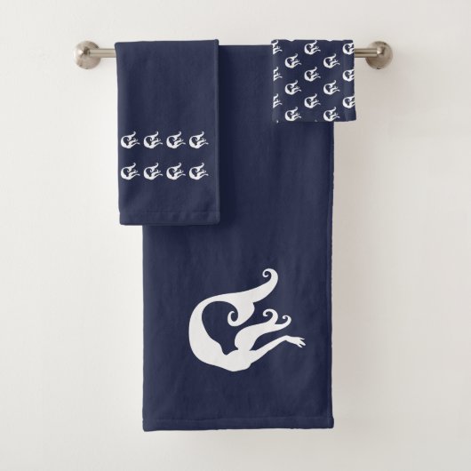 Mermaid Bath Navy Set (Insitu)