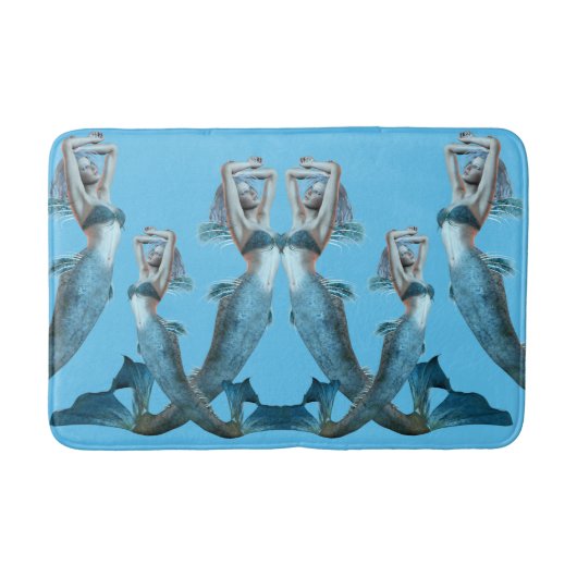 Mermaid Bathroom Bath Mat Badematte (Vorderseite)