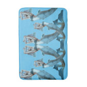 Mermaid Bathroom Bath Mat Badematte (Vorderseite Vertikal)