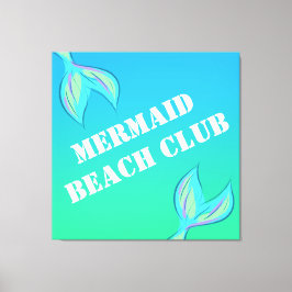 Mermaid Beach Club Canvas Print Leinwanddruck