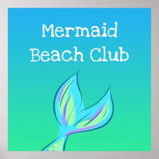 Mermaid Beach Club Poster (Vorne)