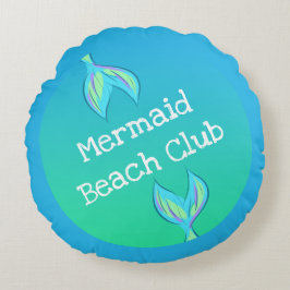 Mermaid Beach Club Rundes Kissen