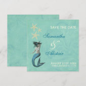 Mermaid Beach Coastal Save the Date (Vorne/Hinten)