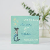 Mermaid Beach Coastal Save the Date (Stehend Vorderseite)