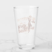 Mermaid Beach Gibson Girl Viktorianisch Antique Glas (Rückseite)