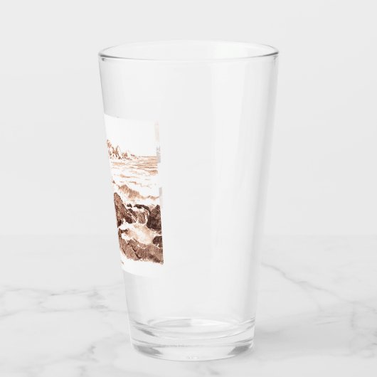 Mermaid Beach Gibson Girl Viktorianisch Antique Glas (Links)