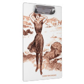 Mermaid Beach Gibson Girl Viktorianisch Antique Klemmbrett (Rechts)