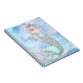 Mermaid Beautiful Ocean Blue Aquamariner Glitzer G Notizblock (Rechte Seite)