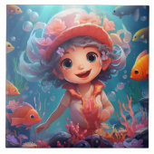 Mermaid Behalte oder entwirft eigene Fliese (Vorderseite)