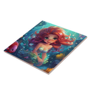 Mermaid Behalte oder entwirft eigene Fliese