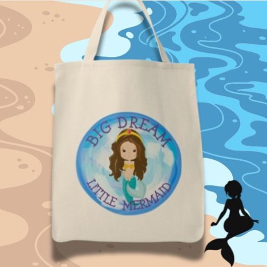 Mermaid BIG DREAM Tote Bag Tragetasche