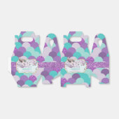 Mermaid Birthday Baby Dusche Danke Lila Geschenkschachtel (Ungefaltet)