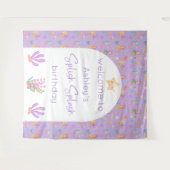 Mermaid Birthday Backdrop Tapestation Wandteppich (Vorderseite (Horizontal))